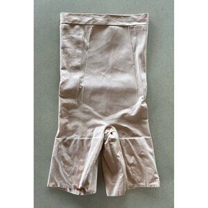 Spanx Love Your Assets Women's Small S Beige High Waist Shaping Short Shaper